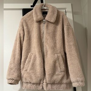 Teddy bear coat. Warm and cute. Teddy jacket